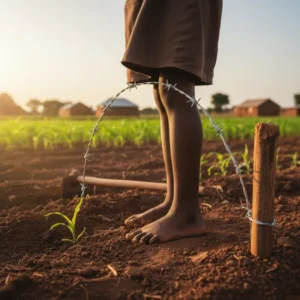Partial Barbwire Fence - Secure a Foot Farm Guardian