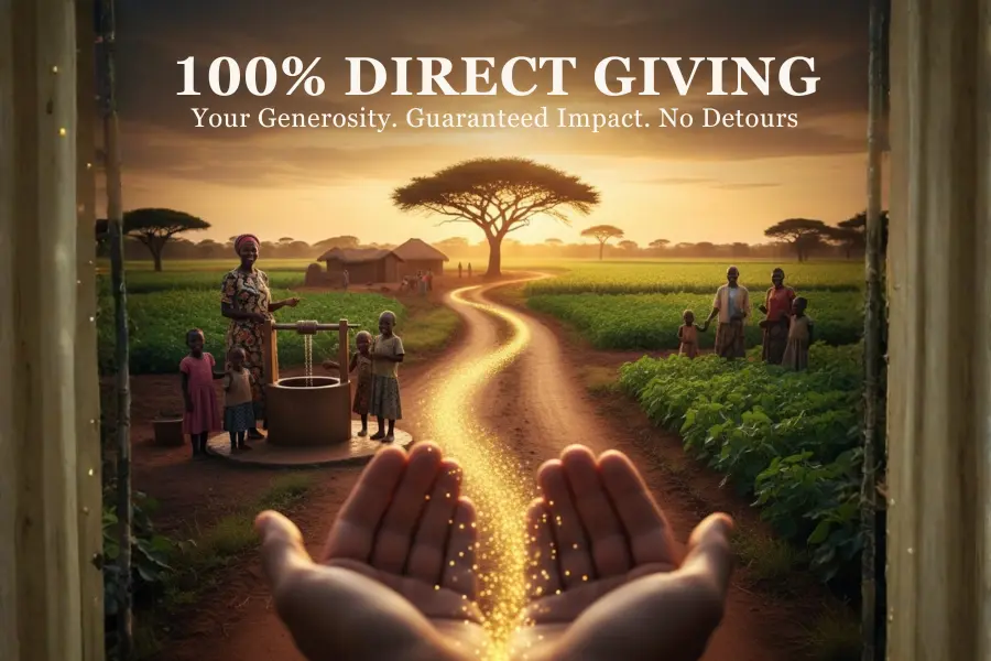 Why Our 100% Direct Giving Model Is the Only Investment That Guarantees Impact