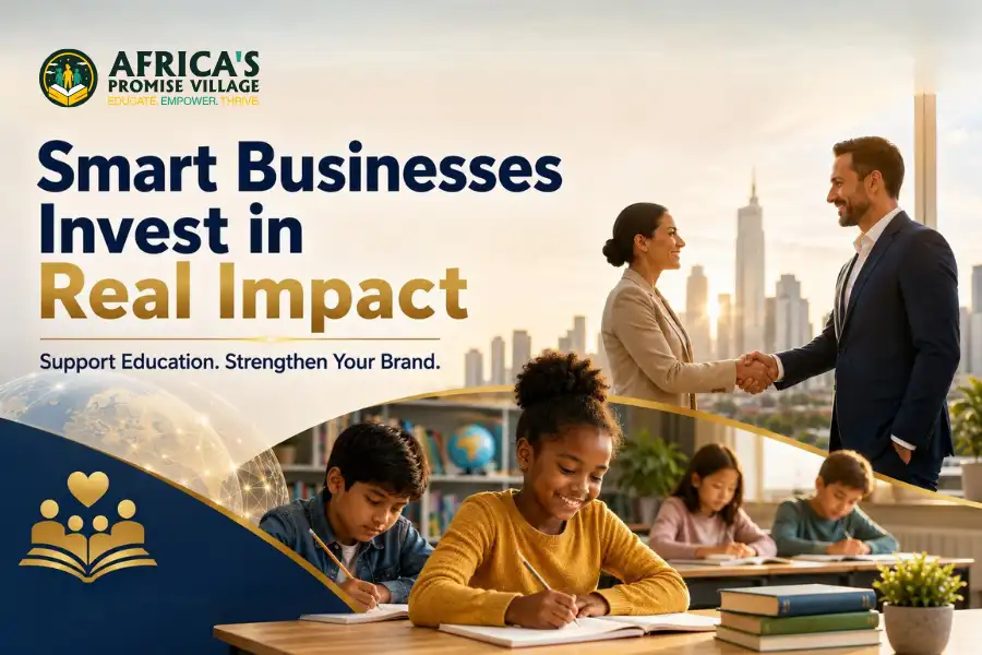 Corporate social responsibility partnership supporting African children education
